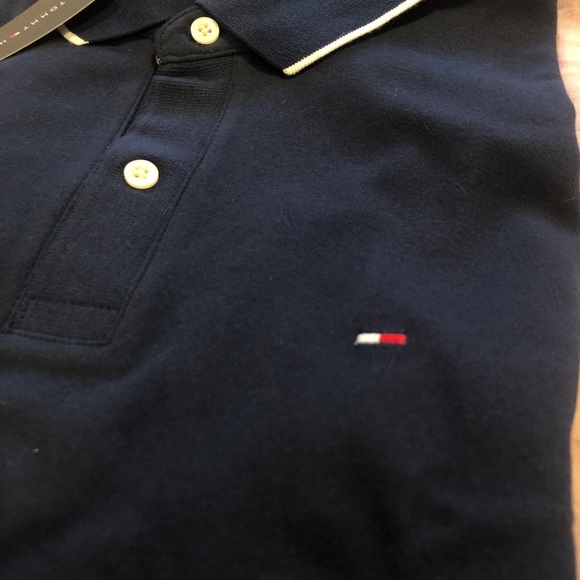 Tommy Hilfiger Navy Blue Polo Men’s Size M - Picture 4 of 5